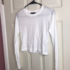 Long Sleeved White Crop
